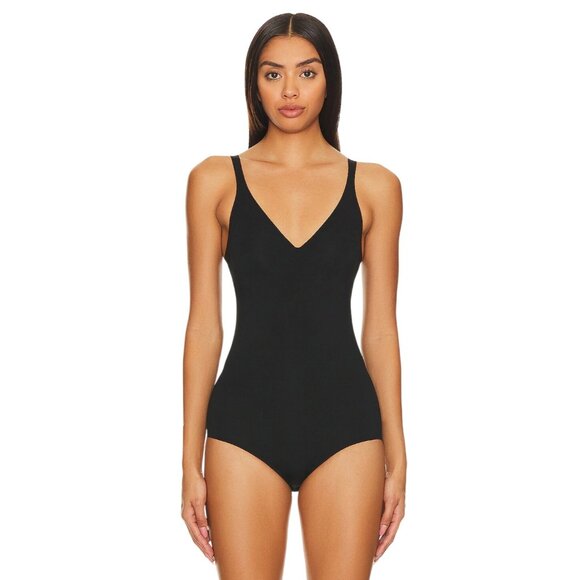 Wolford Cotton Control 3w Forming Shapewear Bodysuit in Black 42 6 New Womens